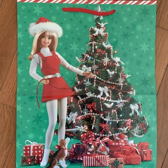 6-Vintage Barbie Gift Bags Christmas Holiday 1997 - Picture 2 of 5